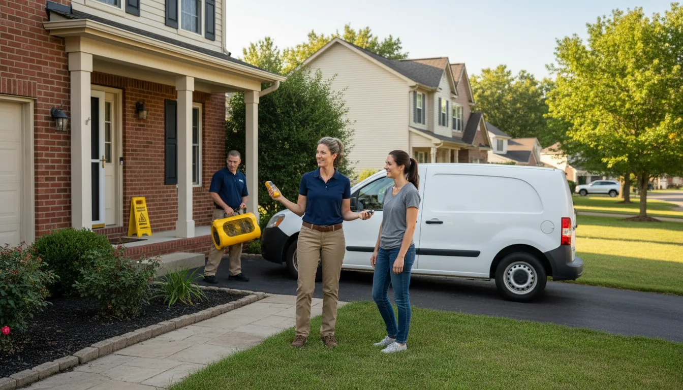Residential water damage restoration in Homer City, PA